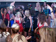 Naughty Babes Get Fingered Then Fucked In A Out Of Control Orgy At The Club