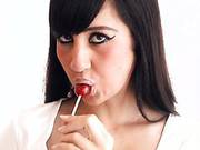 Brunette Teen Pokes Her Poon & Stokes Her Clit With Vibrator Until She Cums