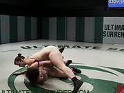 Wrestle & Strap On Fuck For Two Sporty Hotties
