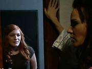 Two Hotties Dominate Redheaded Bitch