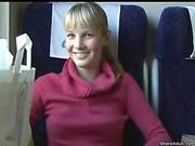 Blonde Sex On Train