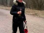 Hot Teen Slut Fucks Outside In Winter