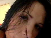 Hot Brunette Seduces The Boss And Rides His Stiff Pole