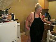In The Kitchen With Apron On Teasing