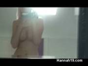 Hottie Hannah 19 Strips Naked While Filming Herself