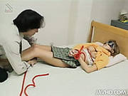 Blindfolded Nerdy Slut From Japan Gets Bounded And Pussy Licked