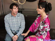 Experienced Asa Akira Gives Handjob To A Shy Guy