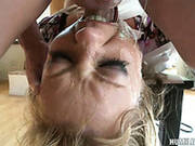 Chubby Blonde Milf Adrianna Nicole Gets Bounded And Throat Fucked