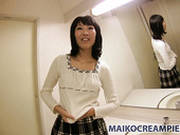 Old-fashioned Japanese Saya Kirishima  Blowjob In Public Restroom