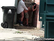 Backstreet Slutie Gives Blowjob.