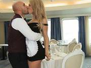 Dressed As A Maid Kristi Lust Fucks Her Husband