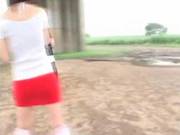Sexy Asian Chicks Love To Wrestle Outdoors 