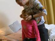 Gal Kneels Gives Nice Fellatio Segment 12