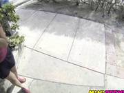 Beating Courtneys Tight Pussy In Public 