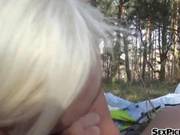Lenny Elleny Anal Fucked In The Woods For Some Cash