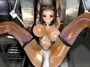 Animated Gets Drilled By Fucking Machine