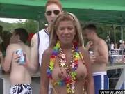 Misbehaving Hot Teens At Public Boat Party