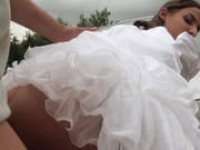 Slim Bride Amirah Picked Up And Pounded
