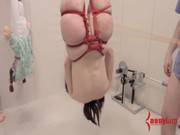 Anal Masochist Hung Upside Down And Abused