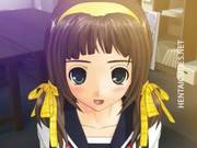 Horny 3d Hentai Maid Sucking Dick