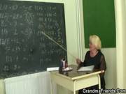 Two Studs Fuck Old School Teacher