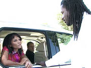 Cuckold Brunette In The Car