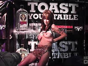 Ladies Dance And Get Wet On Stage
