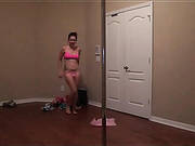 Webcam Chick Tries On Sporty Clothes