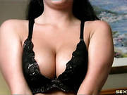 Teen Teases Her Big Tits And Talks Dirty