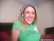Blonde Rubs Lotion Into Her Perfect Ass