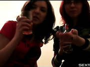 Lesbians Tease And Strip In Homemade Video