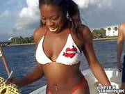 Black Bikini Girl Delyla Is Proud Of Her Big Ass