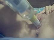 Hot  Immature Bottle Fucking