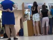 Upskirt Legs Of A Hot Tall Beauty