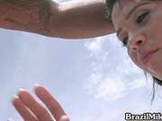 Hot Brunette Latina Babe Gets Pounded Part6