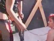 My Wife Using Her Mature Lesbian Slave. Amateur Home Made