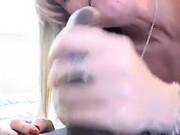 Blonde Nina Gets Her Face Owned By A Black Dick