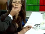 Office Babe Ibuki Has Her Shaved Pussy Teased At Work