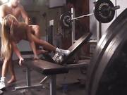 Blonde Babe Get Sex Workout In Gym