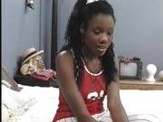 Horny Black Teen Taija Gets Her Pussy Toyed And Fucked