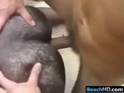 Interracial Fucking At The Beach