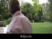 Sexy Cute Teeny Fucks Oldman In The Garden