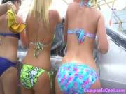 Car Wash Teens Strip Off Their Bikinis