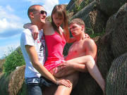 Young Stunner Is Getting Banged At The Hayloft