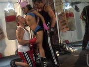 Spit Roasting A Workout Slut