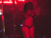 Wanton Pole Dancer With Tattooed  Body Performs Solid Solo