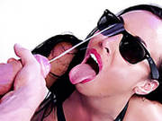 Sex Insane Slut Wearing Latex Outfit Gets Her Face Jizzed