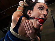 Tied Up And Suspended Slut Gets Her Juicy Ass Spanked