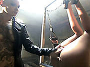 Kinky Mistress Punishes Suspended Bootyful Chick