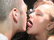 Kinky Topless Girlfriend Gives Deepthroat Blowjob To Her Boyfriend